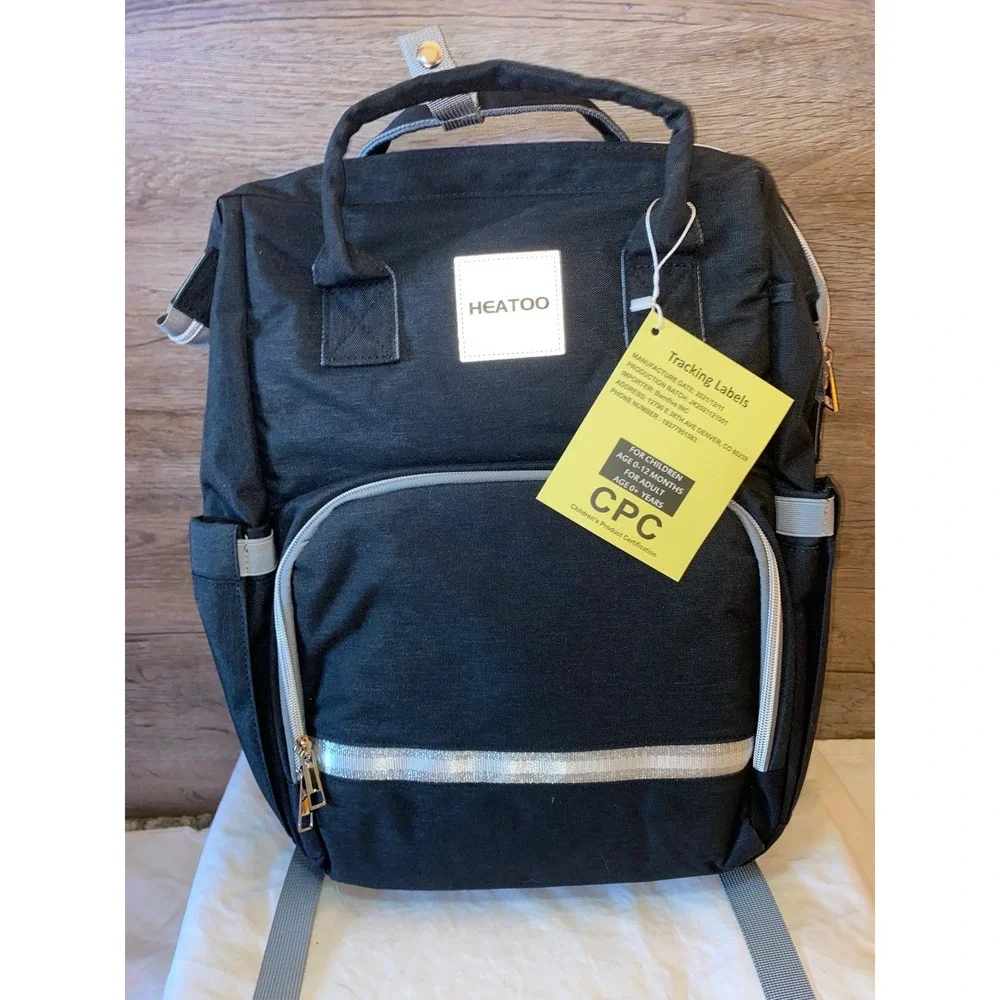 All-in-1 Diper Bag‎ Backpack, Black